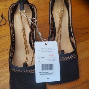 Authentic Bottega Veneta Mesh Chain Pumps Heels